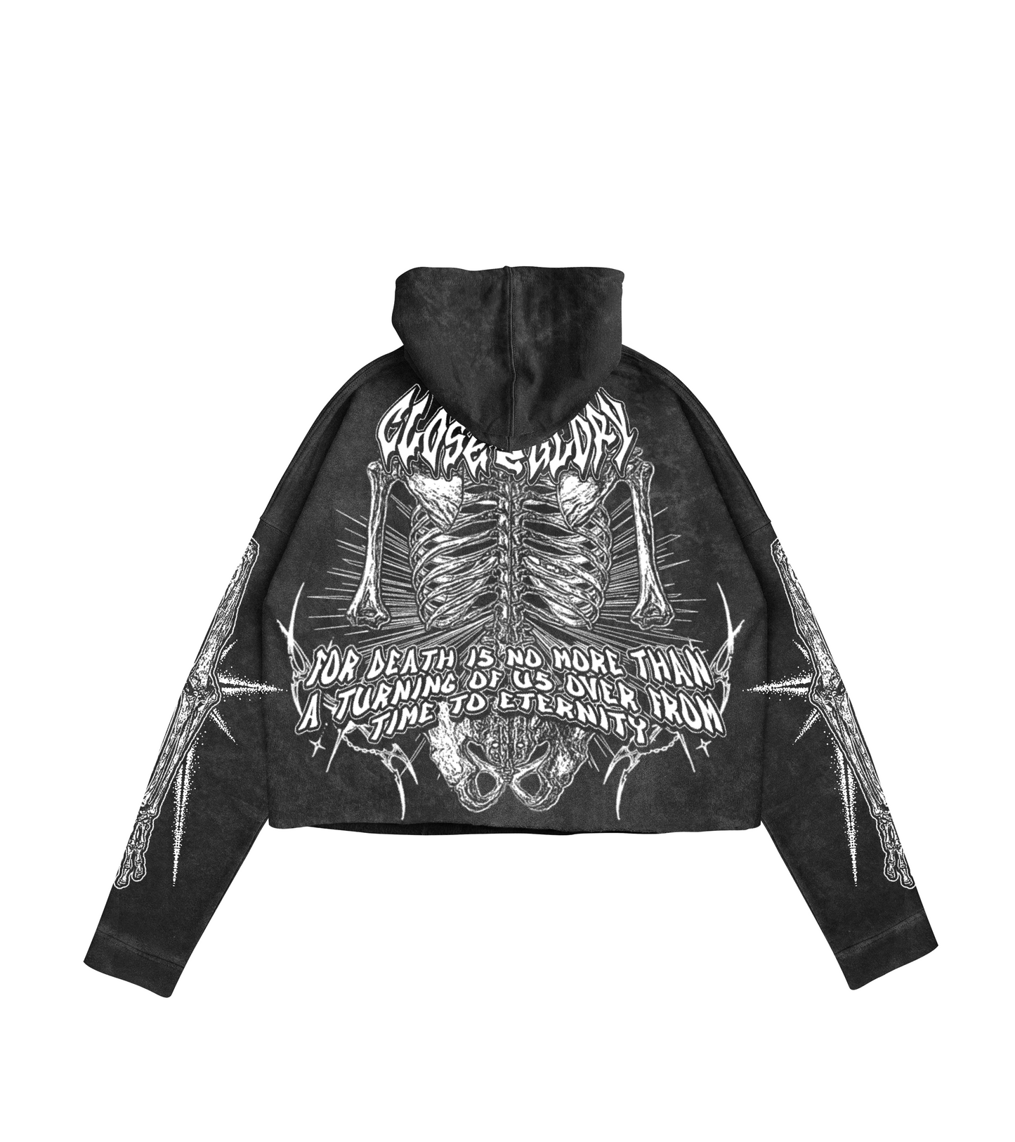 Black Ash and Bones Hoodie V2