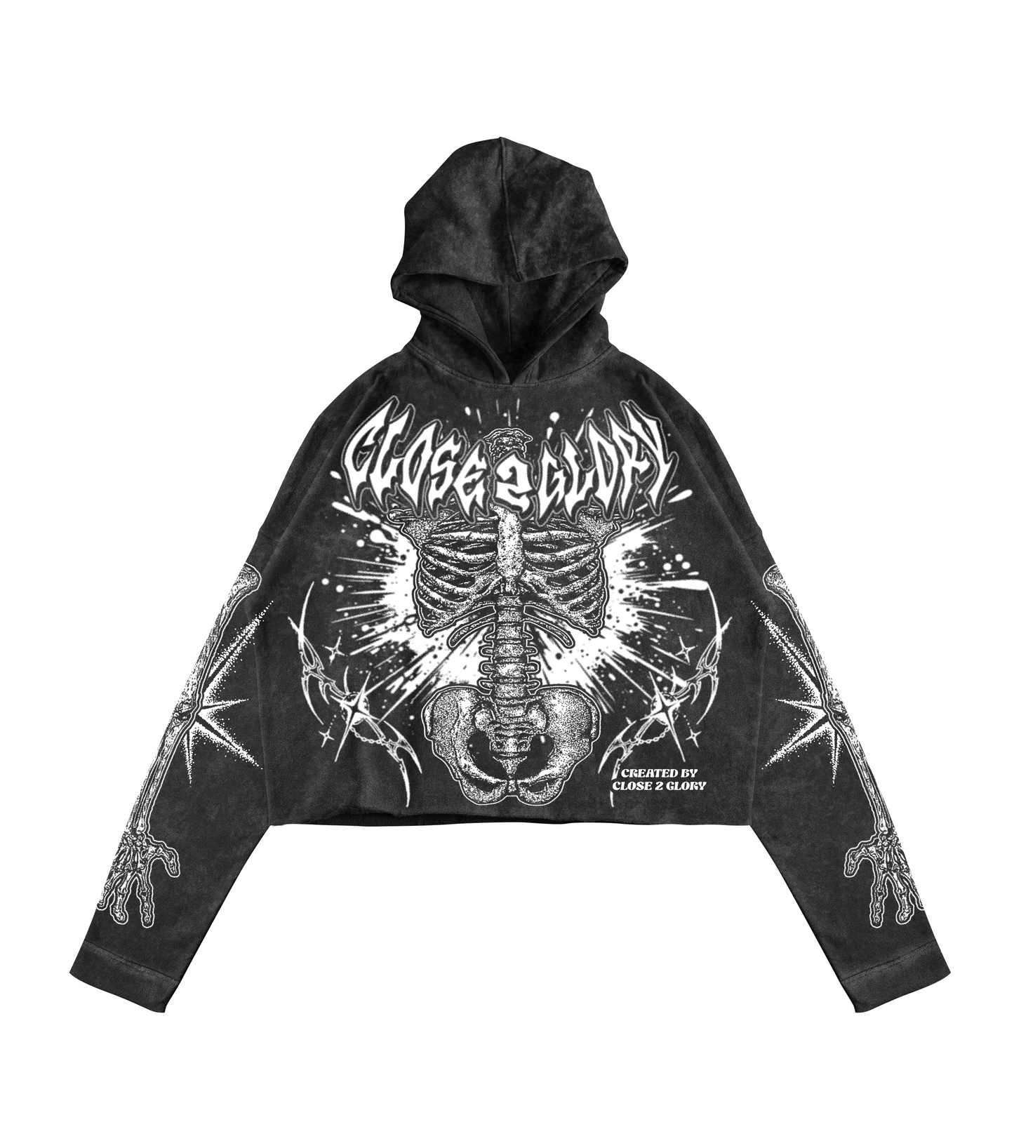 Black Ash and Bones Hoodie V2